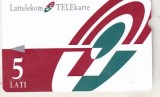 bnk card Cartele telefonice - Letonia - cartele Alcatel - Logo 5 - Col:LV-LTK-M007A