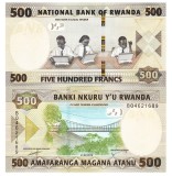 Rwanda 500 Franci 2019 P-42 UNC