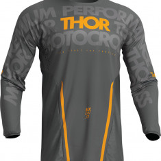 Tricou motocross/enduro Thor Pulse Mono, culoare gri inchis/galben, marime 2XL Cod Produs: MX_NEW 29107107PE