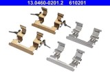 Set accesorii placute frana Nissan Cube, Juke, Tiida Motor 1.2 DIG-T, 1.5, 1.5 dCi, 1.6, 1.6, 1.6 16V, 1.6 LPG, 1.8, Cvtc, dCi, OE 410808J025