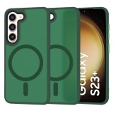 Husa Samsung Galaxy S23 Plus Techsuit HaloFrost&Atilde;&sbquo;&Acirc;&nbsp;MagSafe Series, verde inchis