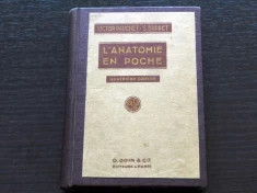 L&amp;#039;Anatomie en Poche Victor Pauchet-S. Dupret G. Doin et Cie 1943 foto