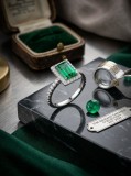 Cumpara ieftin Inel din Argint 925 The Radiant Emerald Collection