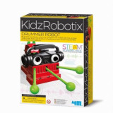 Kit constructie robot - Drummer, Kidz Robotix, 4M