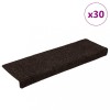 Gossi covorase scara autoadezive 30 buc maro 65x21x4 cm