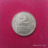 -Y- MONEDA YUGOSLAVIA 2 DINARA 1938 XF