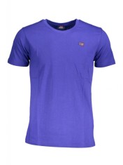 Tricou barbati, cu mini logo brodat, Regular fit, albastru inchis (Marime: L) foto