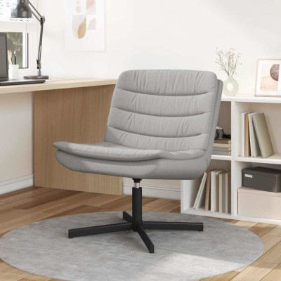 vidaXL Scaun pivotant Manual Gri de nor 63 x 75 x 76 cm țesătură foto