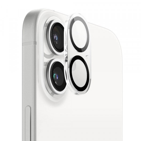 Folie de protectie Camera Spate Anank Guard pentru Apple iPhone 16 Plus / 16, Sticla Securizata, Neagra