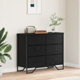 Gossi comoda cu sertare stejar negru 91x35.5x74.5 cm lemn prelucrat