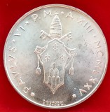 (A794) MONEDA DIN ARGINT VATICAN - 500 LIRE 1975, PAPA PAUL VI, TIRAJ 162.000 BUC, STARE FOARTE BUNA, Europa