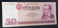 R.D.G / GERMANIA DEMOCRATA 50 MARK / 1971. foto