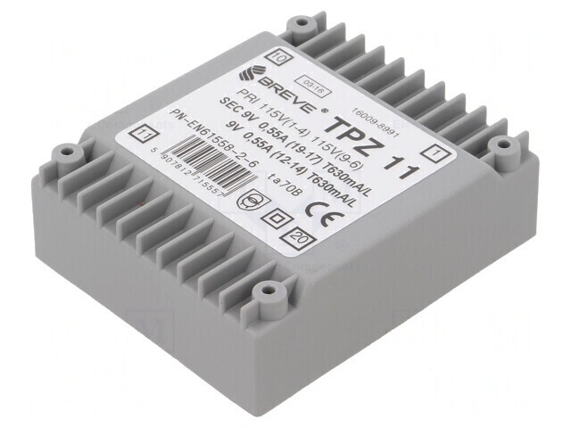 Transformator Alimentare 11VA 115/230V 9/9V PCB