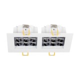 Spot LED patrat Roma SQ DB 9 24W 4000K, alb, Metsan