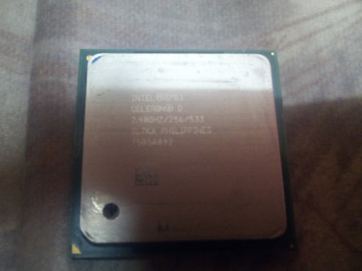 Procesor INTEL CELERON D 2400 de Colectie foto