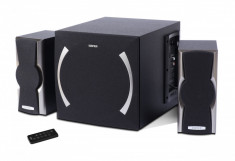 BOXE EDIFIER 2.1, RMS: 48W (2 x 12W, 1 x 24W), bluetooth, volum, bass, black; foto