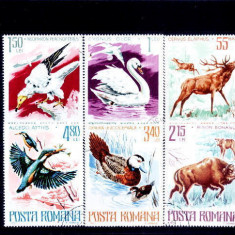 C1135 - Romania 1977 - Fauna 6v..stampilat,serie completa