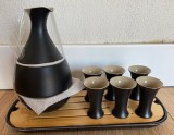 Set sake Teanagoo 10 piese - carafa + 6 cesti + tava bambus, nou