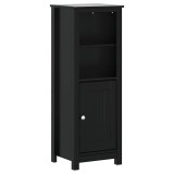 Cumpara ieftin Dulap de baie BERG, negru, 40x34x110 cm, lemn masiv de pin