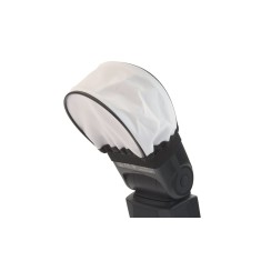 Bounce diffuser textil mini-softbox pentru blitz-uri speedlite