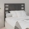 vidaXL Tăblie de pat, gri, 81x4x100 cm, lemn masiv de pin 818747