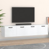 Dulapuri TV de perete, 2 buc., alb, 60x36,5x35 cm lemn compozit GartenMobel Dekor, vidaXL