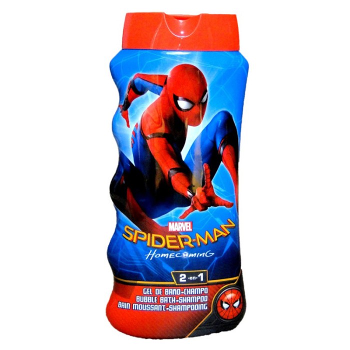 Gel de Dus si Sampon 2-in-1 pentru Copii, Marvel, Spider-Man, Hipoalergenic, Curata si Netezeste Pie