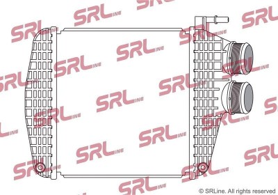Intercooler Maserati Levante, motor: 3.0 d, 3.0 V6 T, 3.8 V8 T, intercooler dreapta, 287x260x80, SRLine, Aluminiu/ Plastic brazat, 670039135; foto