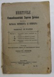 DIRECTIVELE COMANDAMENTULUI SUPREM GERMAN RELATIVE LA BATALIA DEFENSIVA SI OFENSIVA IN RASBOIUL DE POZITIE , traduse de CAPITANUL ION GHEORGHE , 1921