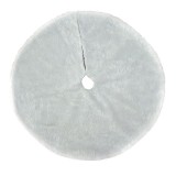 Covor pentru bradul de craciun white haipai, diametru 150 cm, blana cu o grosime 4 cm, alb, Flippy