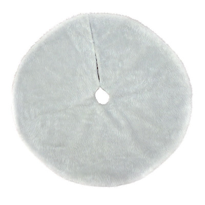Covor pentru bradul de craciun white haipai, diametru 90 cm, blana cu o grosime 2.5 - 3 cm, alb foto