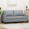 vidaXL Canapea cu 2 locuri, gri deschis, 140 cm, material textil 359163