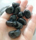 Lot 20 bucati pietre negre sticla decor decoratiuni proiecte