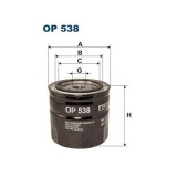Filtru ulei Volvo 440 K 445, 08.88-12.1996, 460 L 464, 09.88-12.1996, S40 1 644, 07.1995-12.2004, V40 Estate 645, 07.1995-06.2004, Filtron OP538