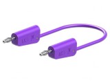 Cablu de măsurare violet 0,5m 60VDC 30VAC 19A