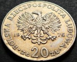 Moneda 20 ZLOTI - POLONIA, anul 1975 *cod 5032 A - MARCELI NOWOTCO