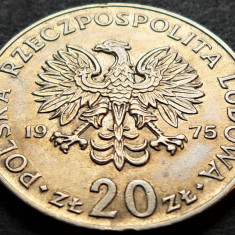 Moneda 20 ZLOTI - POLONIA, anul 1975 *cod 5032 A - MARCELI NOWOTCO