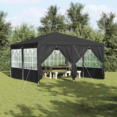 vidaXL Cort pentru Petreceri Antracit și Alb 400 x 400 x 266 cm 42003427 foto