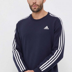 adidas bluză bărbați, culoarea bleumarin, cu imprimeu IJ6469