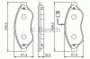 Set placute frana,frana disc PEUGEOT BOXER bus (2006 - 2016) BOSCH 0 986 494 111