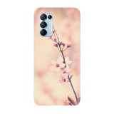 Husa compatibila cu Oppo A15s model Vintage cherry blossom, Silicon, TPU, Viceversa, Transparent, Carcasa
