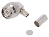 Mufă TNC tată unghi 90&deg; 50&Omega; PTFE