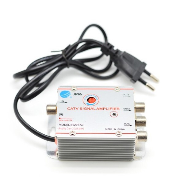 Amplificator Semnal TV 220V 3 Iesiri 8830D3T 20dB 12F016 XXM