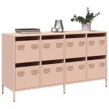 VidaXL Dulap, roz, 135x39x73,5 cm, oțel laminat la rece