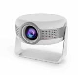 Videoproiector HD, sistem Android, 4K, dimensiuni compacte, rezolutie 480x360, alb