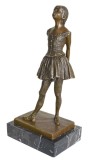 Balerina Art Nouveau-statueta din bronz cu un soclu din marmura PAB025
