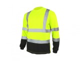 Bluza T-REF fluorescent galben cu dungi reflectorizante, marimea XXL, Artmas ART703009