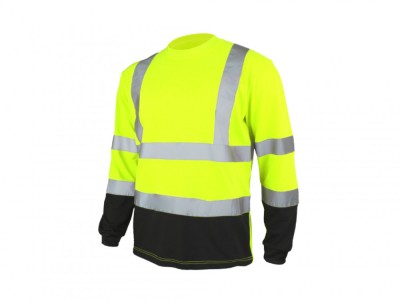Bluza T-REF fluorescent galben cu dungi reflectorizante, marimea XXL, Artmas ART703009 foto