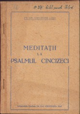 C5530N Meditații la Psalmul Cincizeci de preot Gheorghe Lițiu, 1954