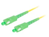 Patch Cord Fibra Optica SC/APC 5m LSZH Galben LANBERG FO-SASA-SS11-0050-YE